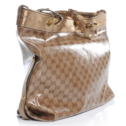 Gucci Crystal Monogram Studded Irina Tote 3 of 9