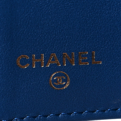 Chanel Caviar Quilted Small Boy Flap Wallet Blue 6 of 8