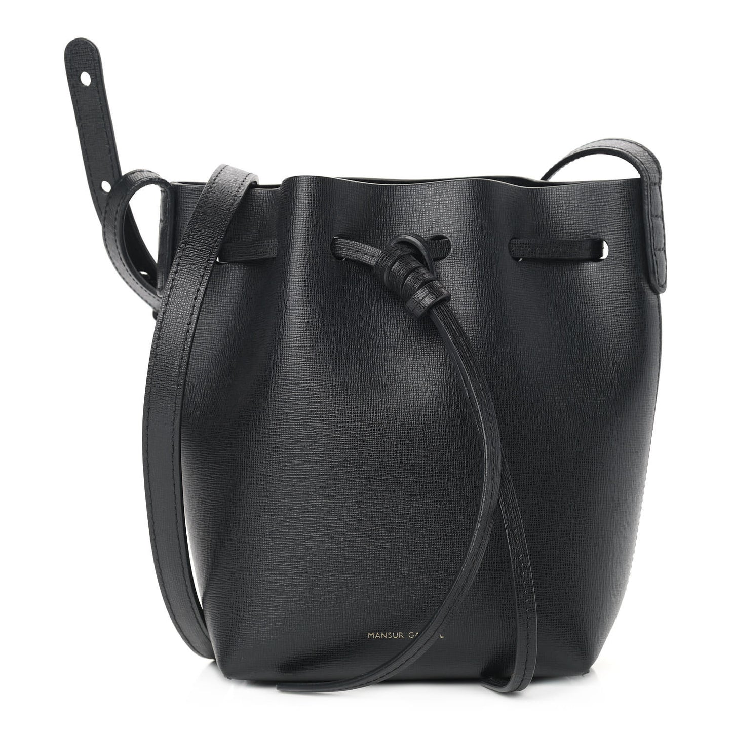 Saffiano Mini Mini Bucket Bag Black