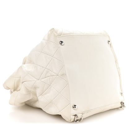 Chanel Lambskin Quilted Beijing Backpack Bag White 9 of 10