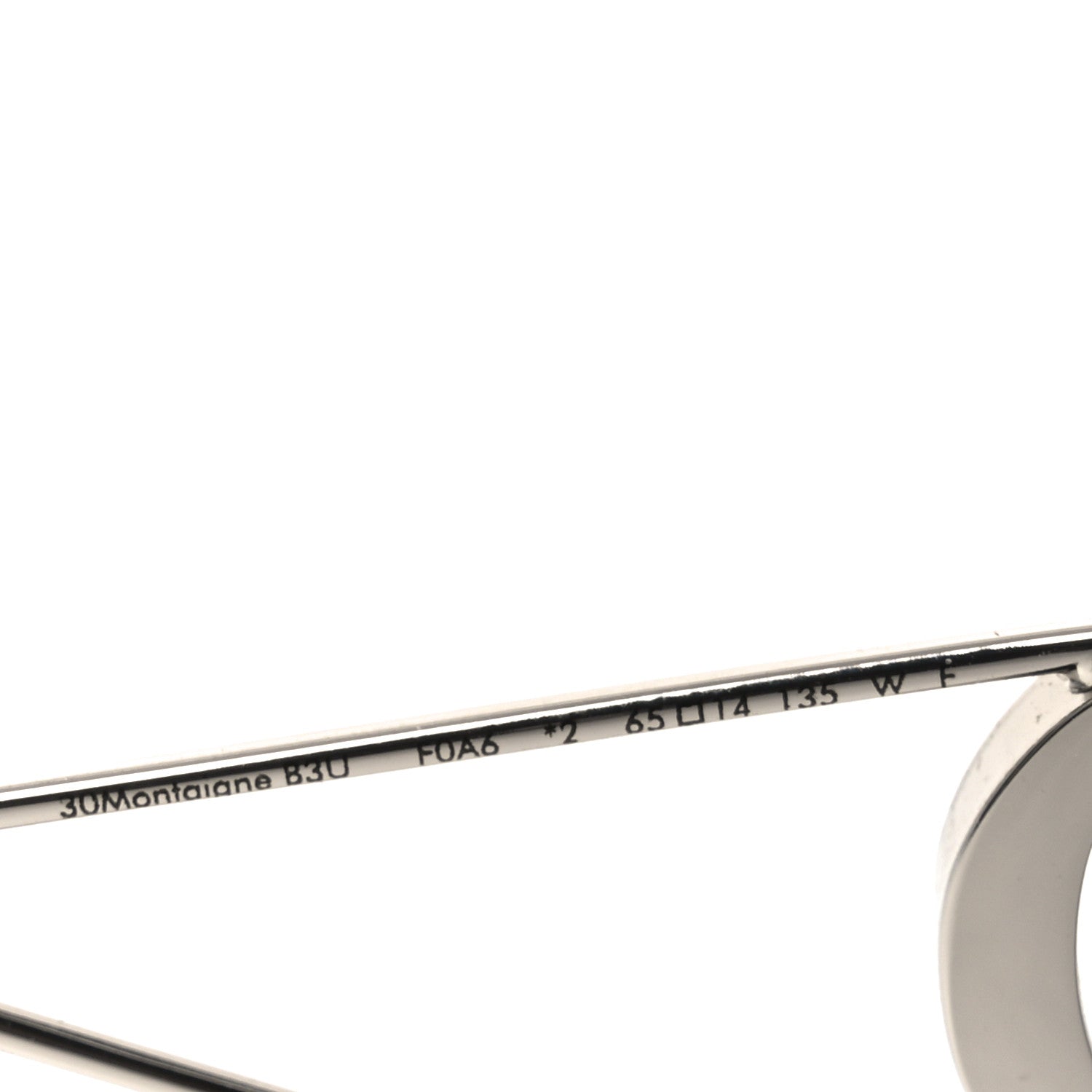 Christian Dior Metal 30 Montaigne B3U Butterfly Sunglasses Silver 6 of 6