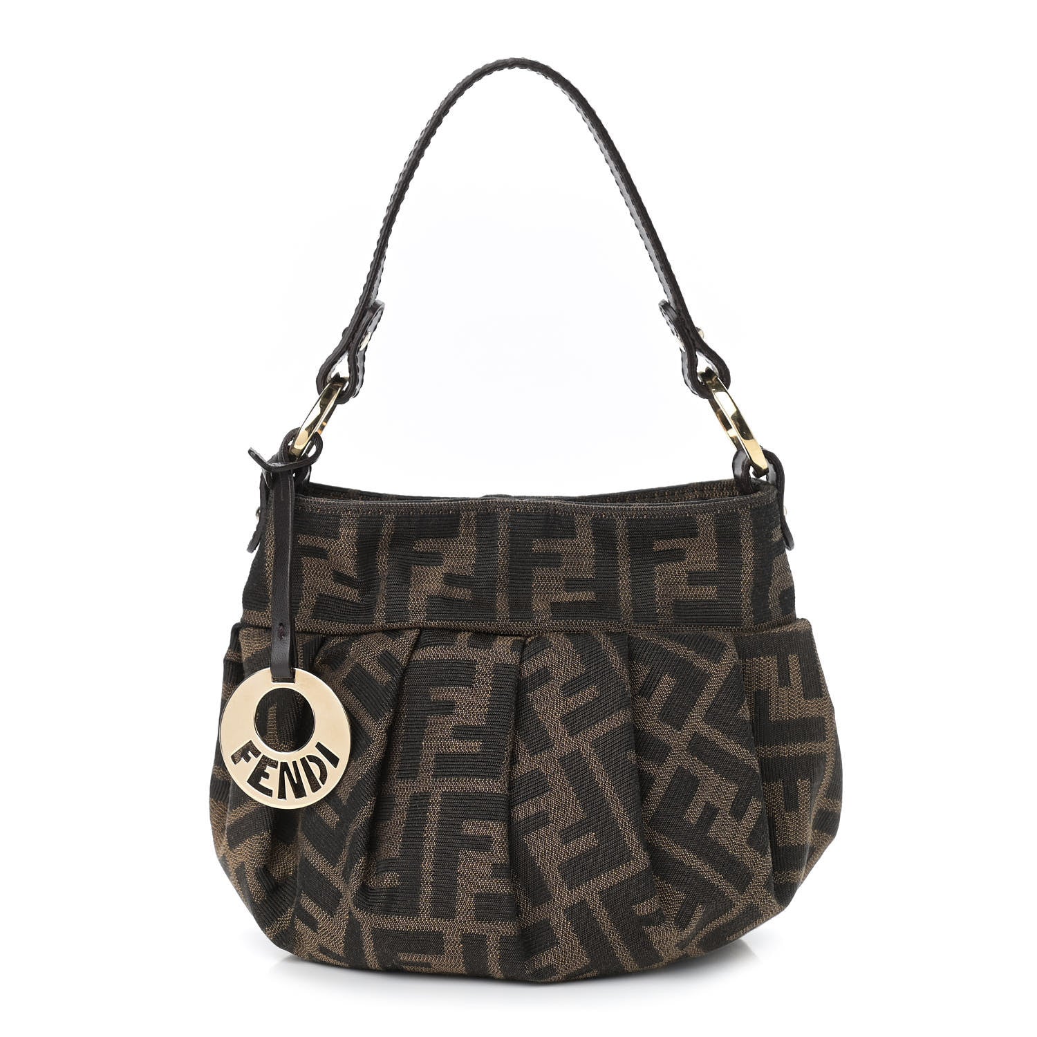 Fendi Zucca Mini Chef Hobo Tobacco 1 of 10