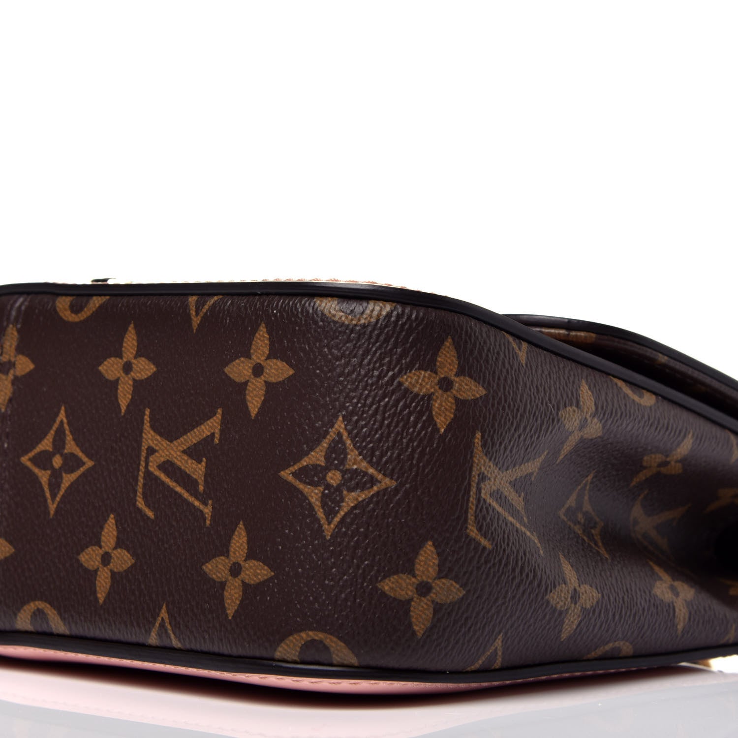 Louis Vuitton Patent Calfskin Monogram Cherrywood BB Rose Ballerine 8 of 11