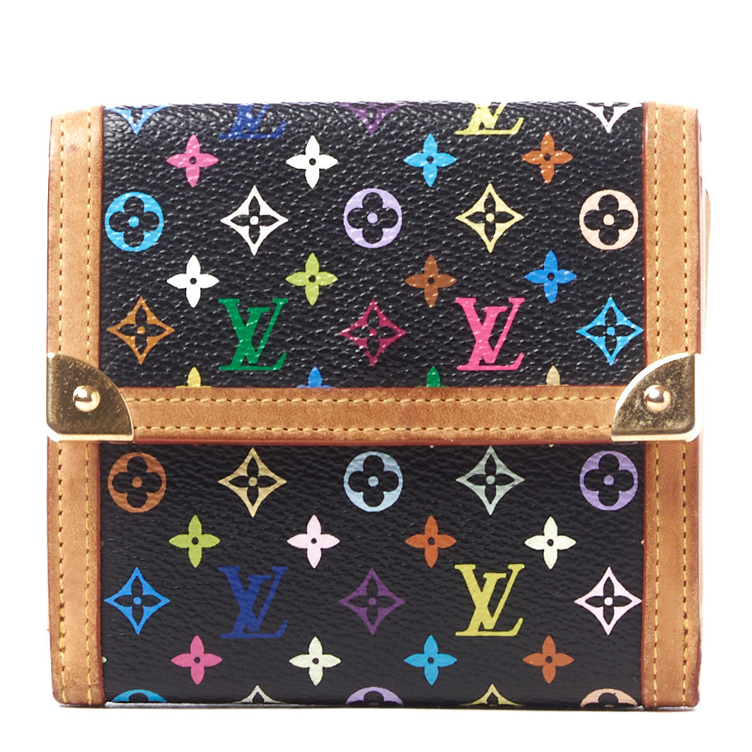 Monogram Multicolor Porte-Monnaie Billets Wallet Black