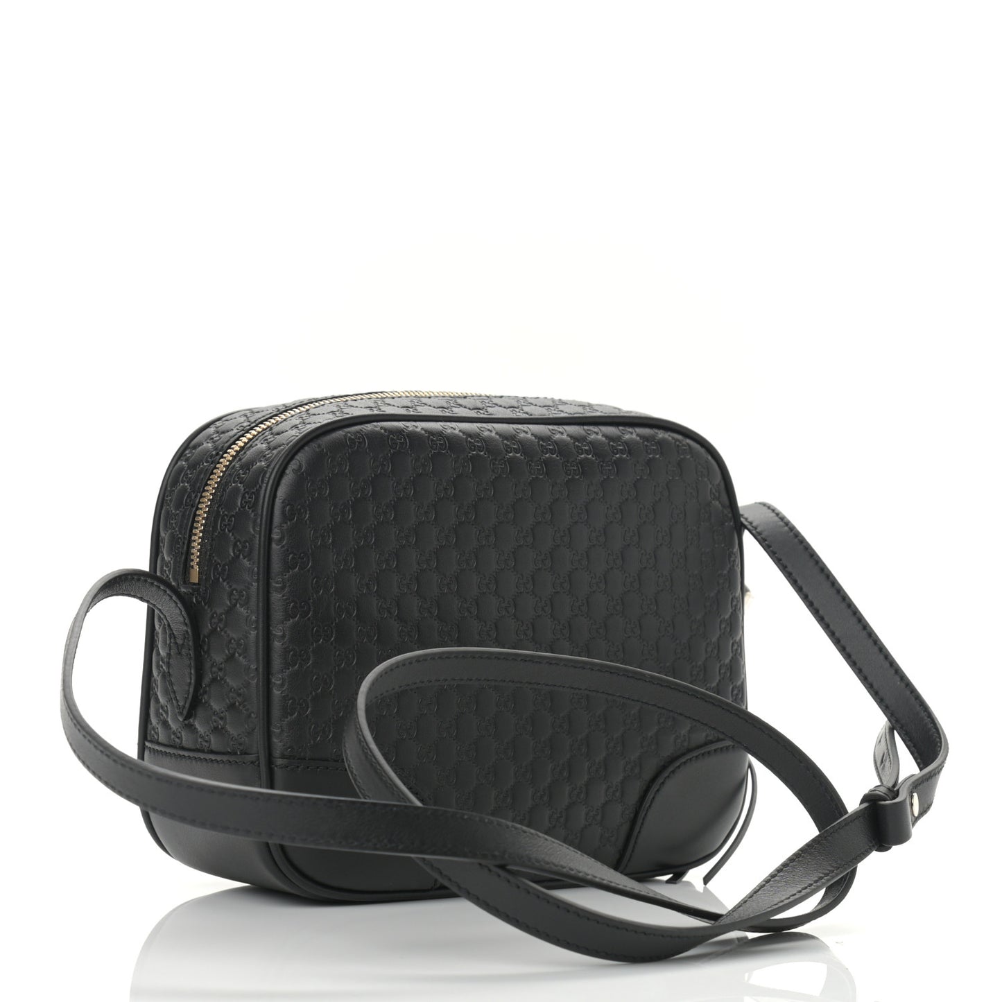 Microguccissima Mini Bree Messenger Bag Black