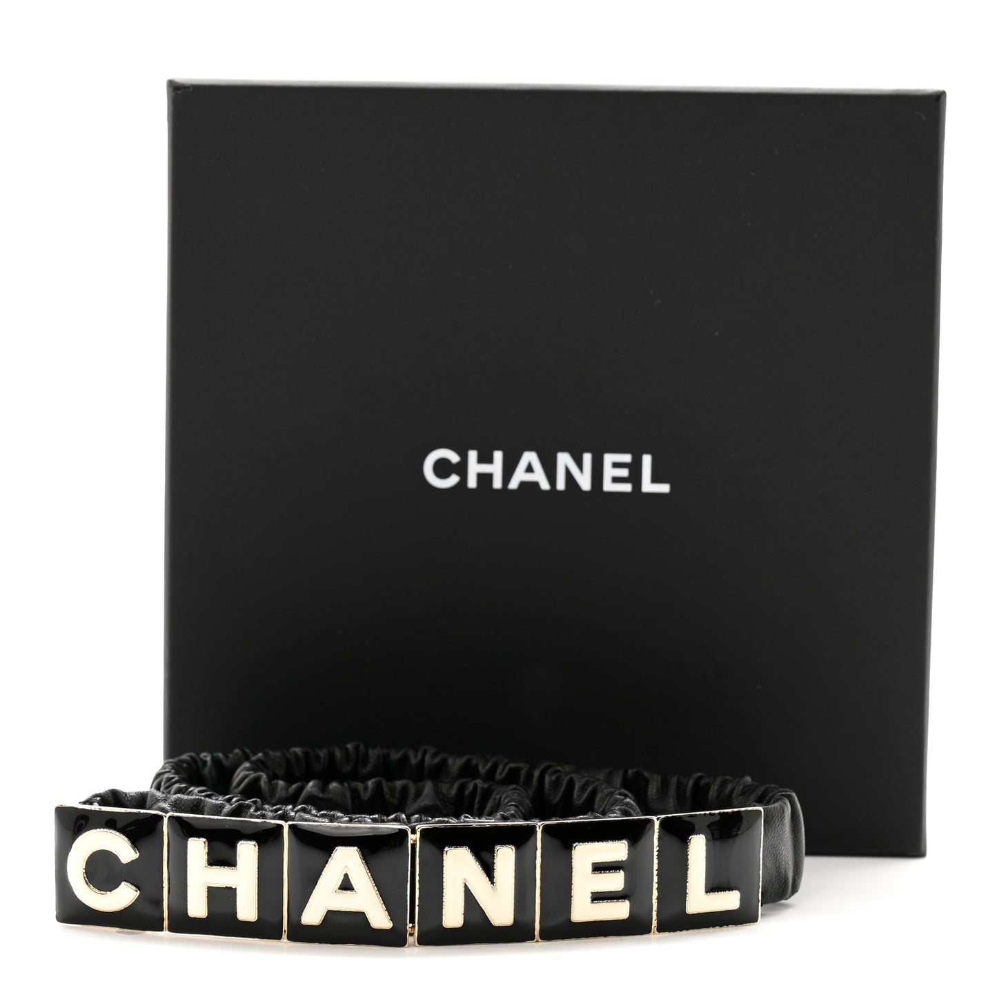 Lambskin Belt 85 34 Black White