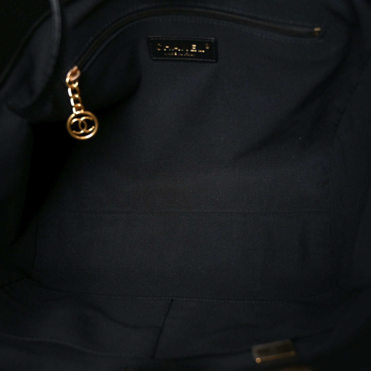 Chanel Calfskin Small Deauville Tote Black 6 of 11