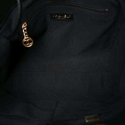 Chanel Calfskin Small Deauville Tote Black 6 of 11