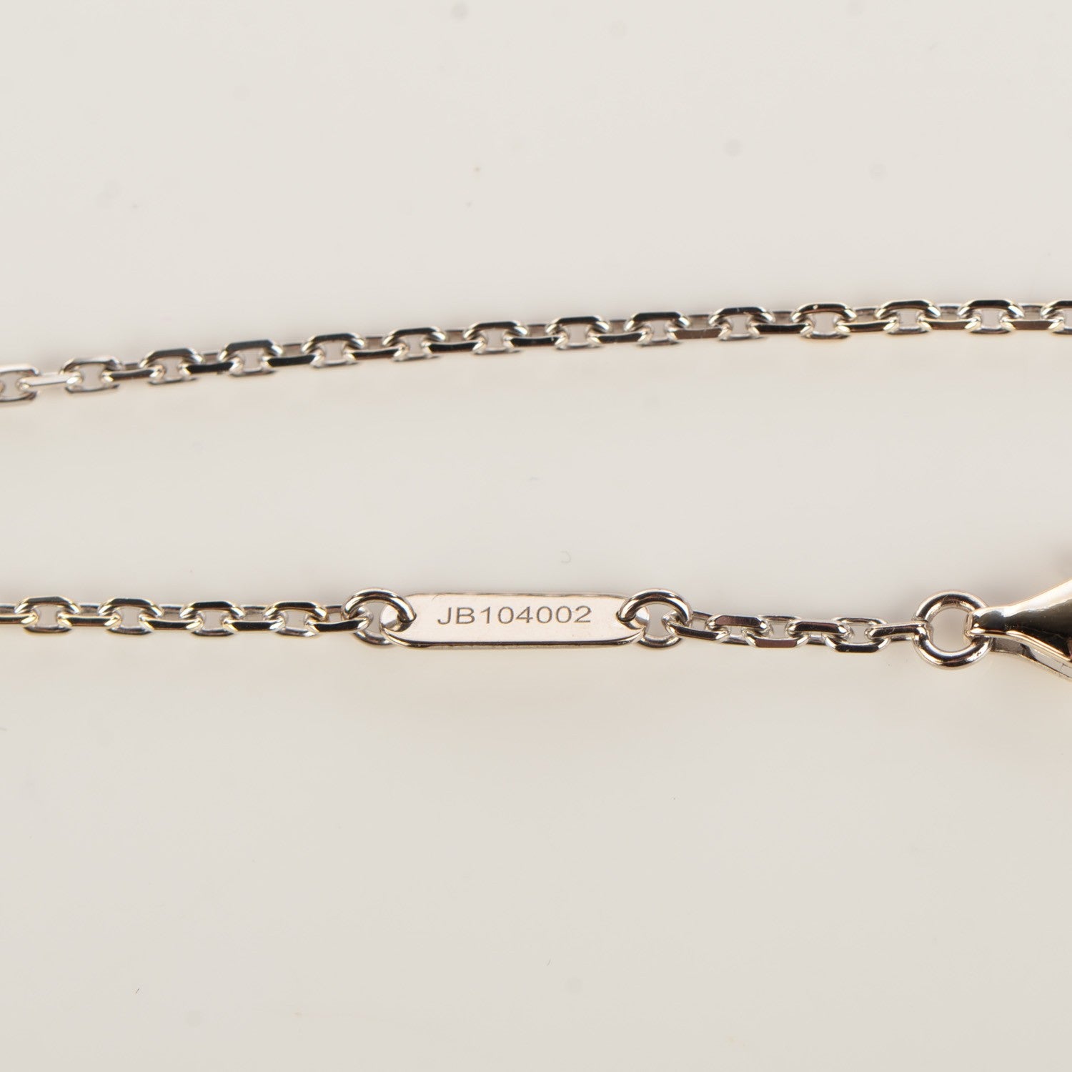 Van Cleef & Arpels 18K White Gold Mother of Pearl Magic Alhambra Pendant Necklace 5 of 6