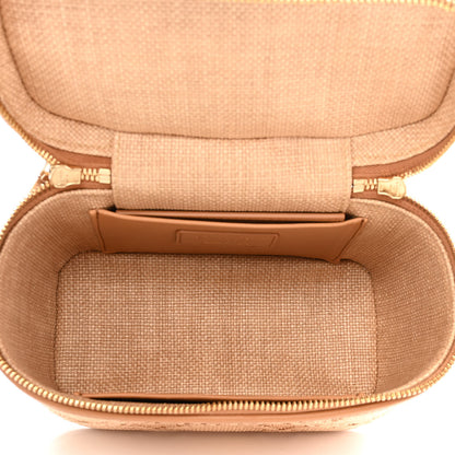 Christian Dior Raffia Cannage Small Vanity Case Beige 5 of 11