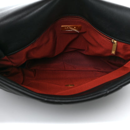 Chanel Goatskin Quilted Maxi Chanel 19 Flap Black 5 of 8