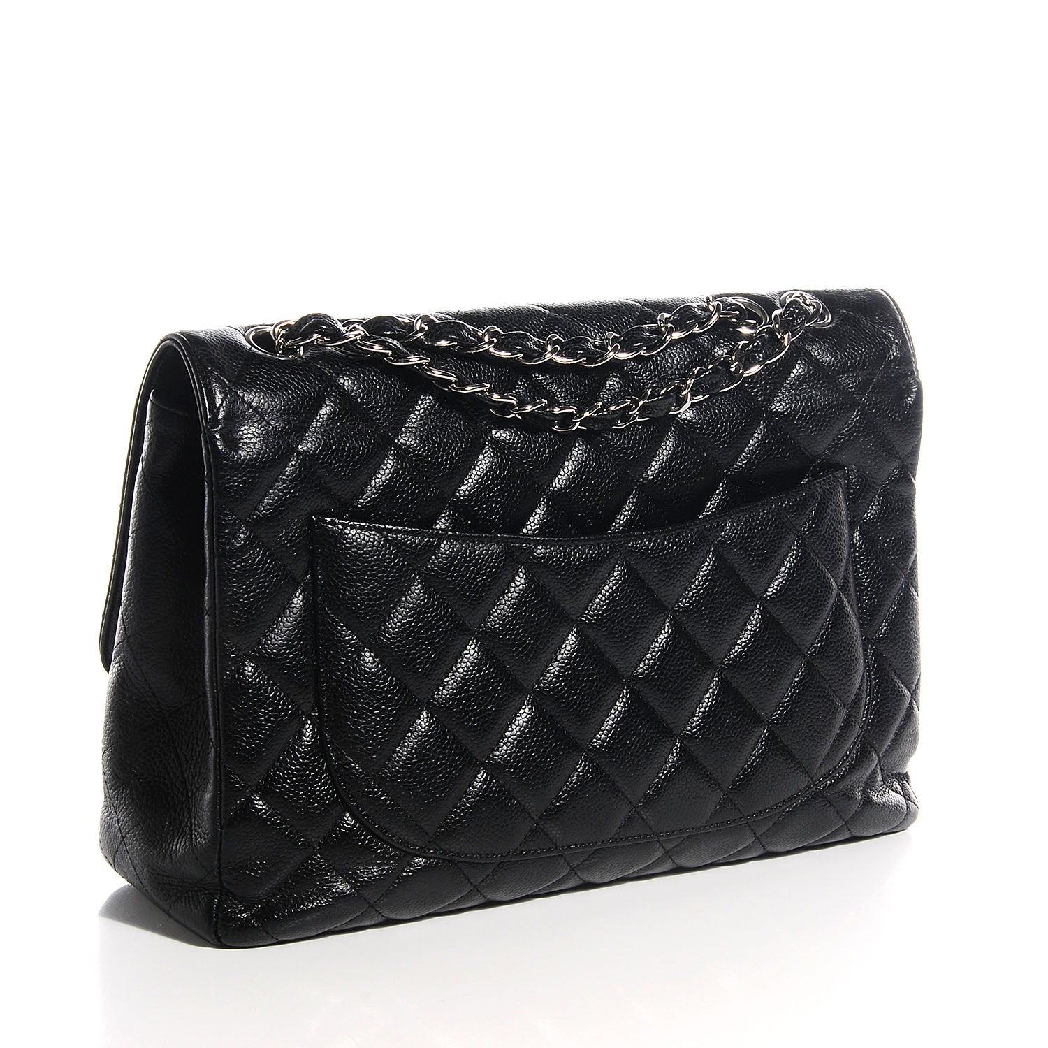 Chanel Caviar Jumbo Single Flap Black 3 of 8