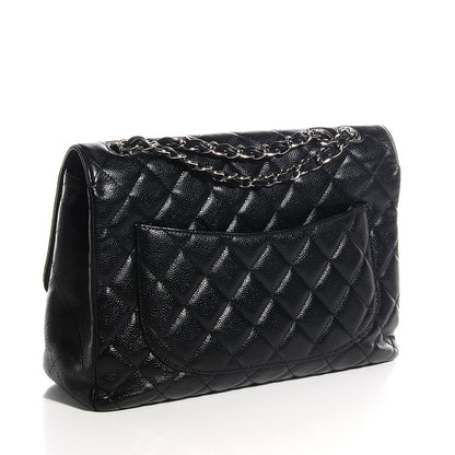 Chanel Caviar Jumbo Single Flap Black 3 of 8