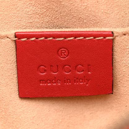 Gucci Calfskin Matelasse GG Marmont Belt Bag 85 34 Hibiscus Red 6 of 12