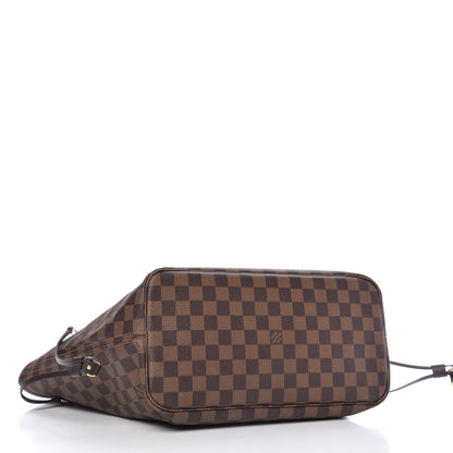 Louis Vuitton Damier Ebene Neo Neverfull MM Rose Ballerine 4 of 11