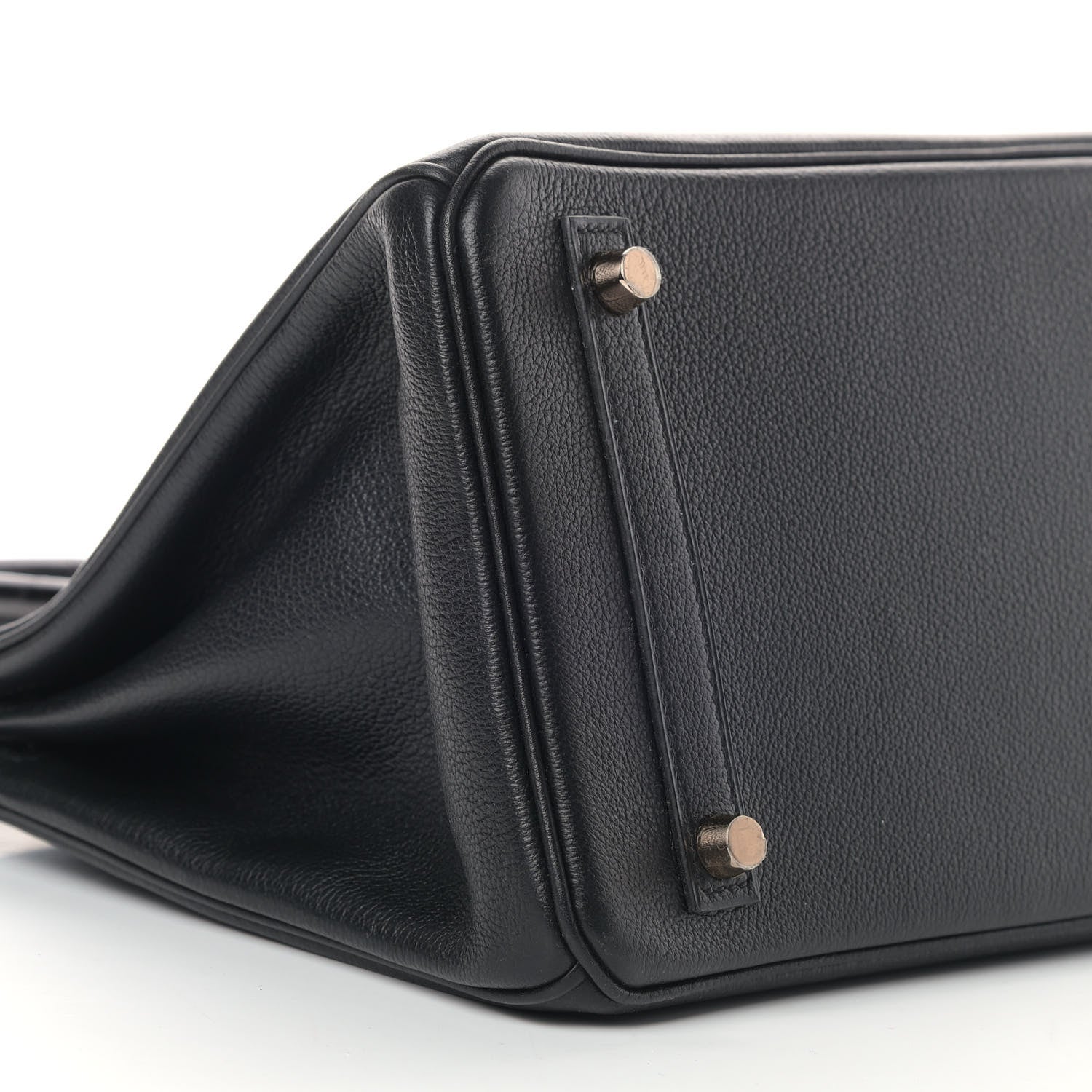 Hermes Taurillon Novillo Shiny Niloticus Crocodile Birkin Touch 30 Black 5 of 9