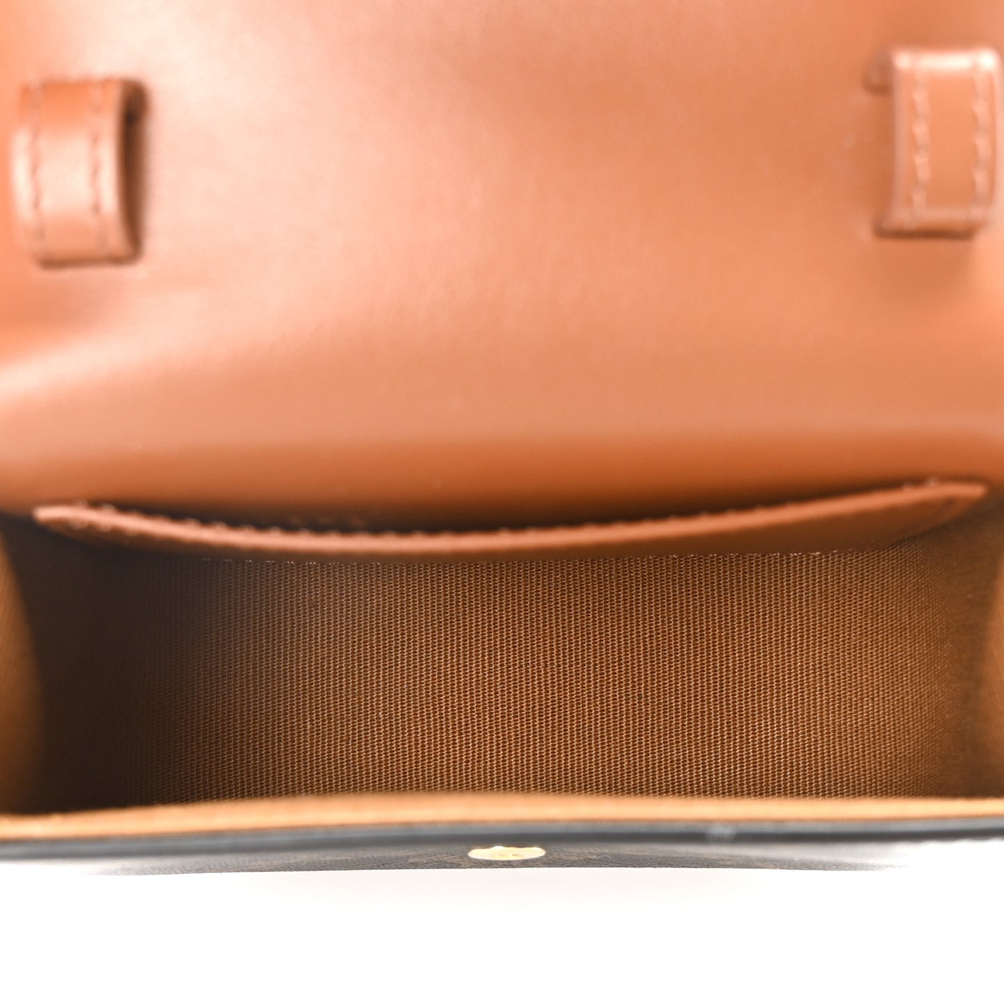Triomphe Canvas Calfskin Mini Claude Tan