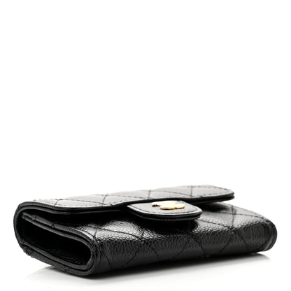 Chanel Caviar Quilted Flap Card Holder Wallet Black 4 of 8