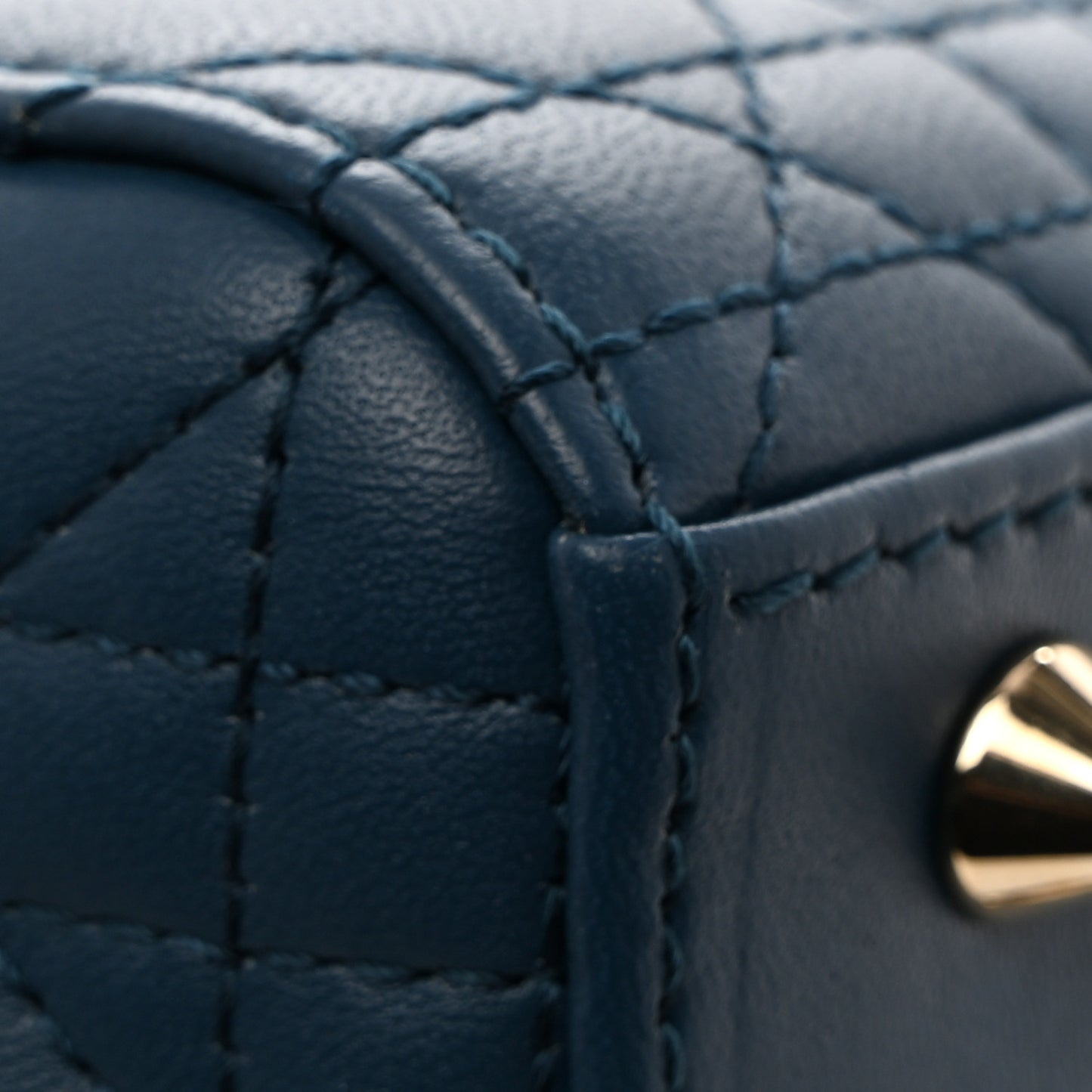 Lambskin Cannage Small My ABCDior My Lady Dior Deep Ocean