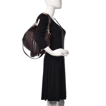 Gucci Guccissima Medium Indy Top Handle Hobo Dark Brown 2 of 10