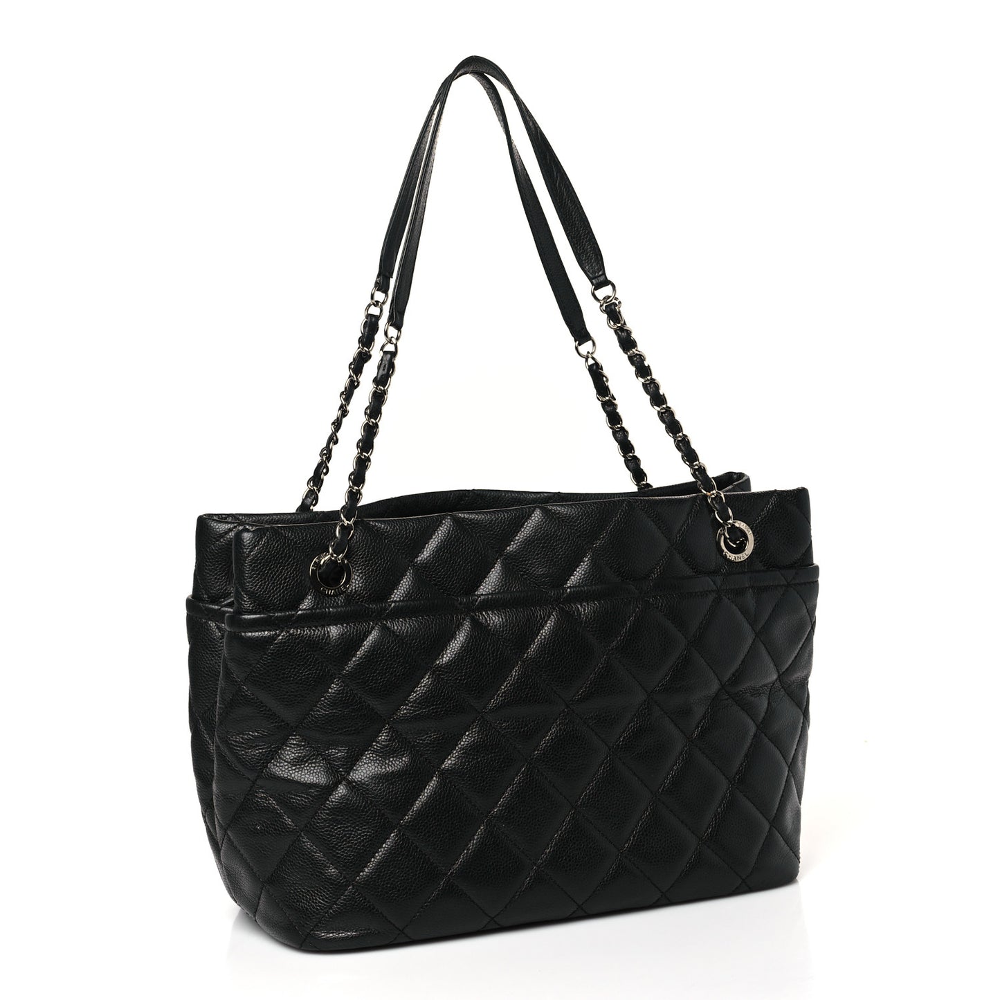 Caviar Quilted CC Timeless Soft Tote Black