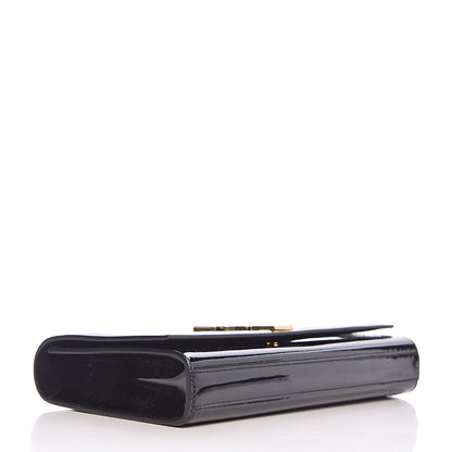Saint Laurent Patent Classic Monogram Cassandre Clutch Black 4 of 11