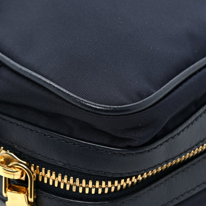 Prada Tessuto Nylon Soft Calf Camera Bag Baltico 13 of 13