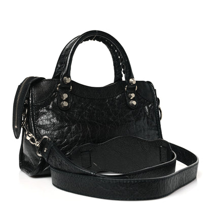 Balenciaga Agneau Giant 12 Silver Hardware Mini City Black 4 of 12