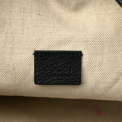 Gucci Velvet GG Monogram Web Bucket Bag Blue Beige 6 of 13