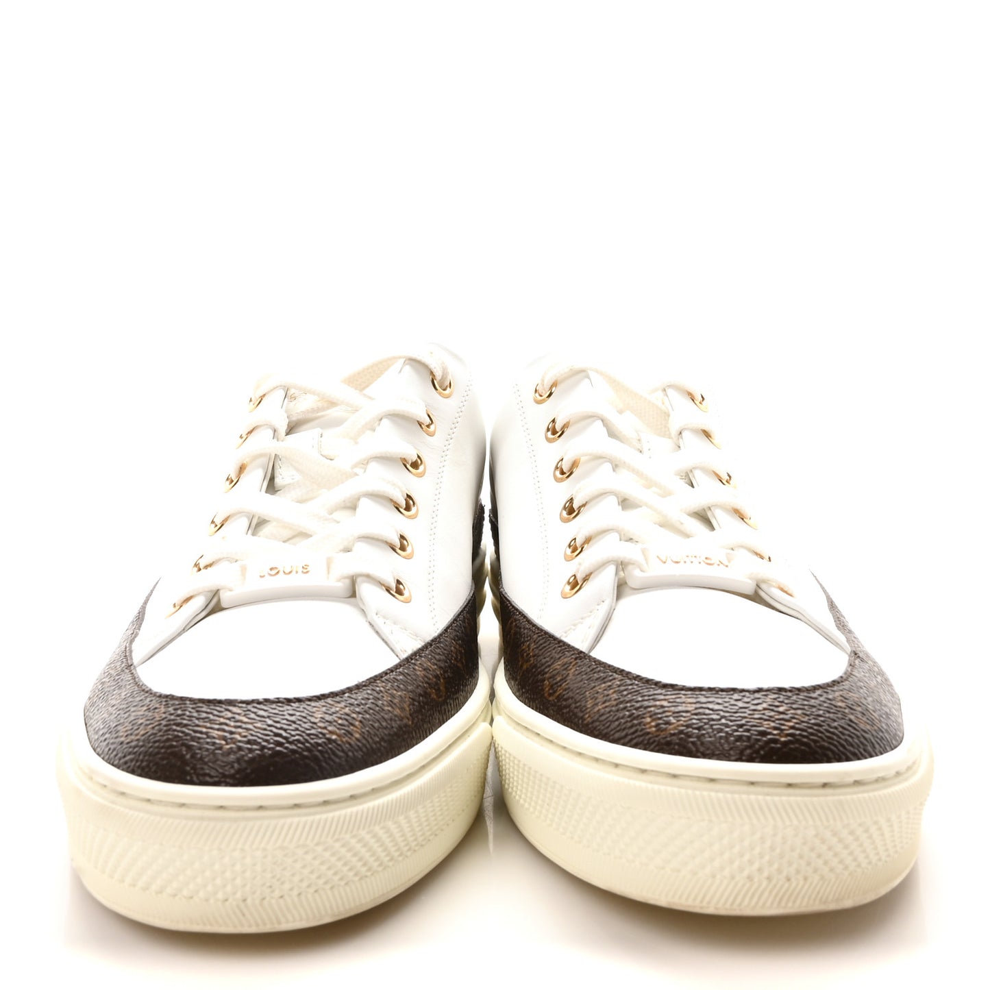 Monogram Womens Stellar Open Back Sneakers 39.5 White