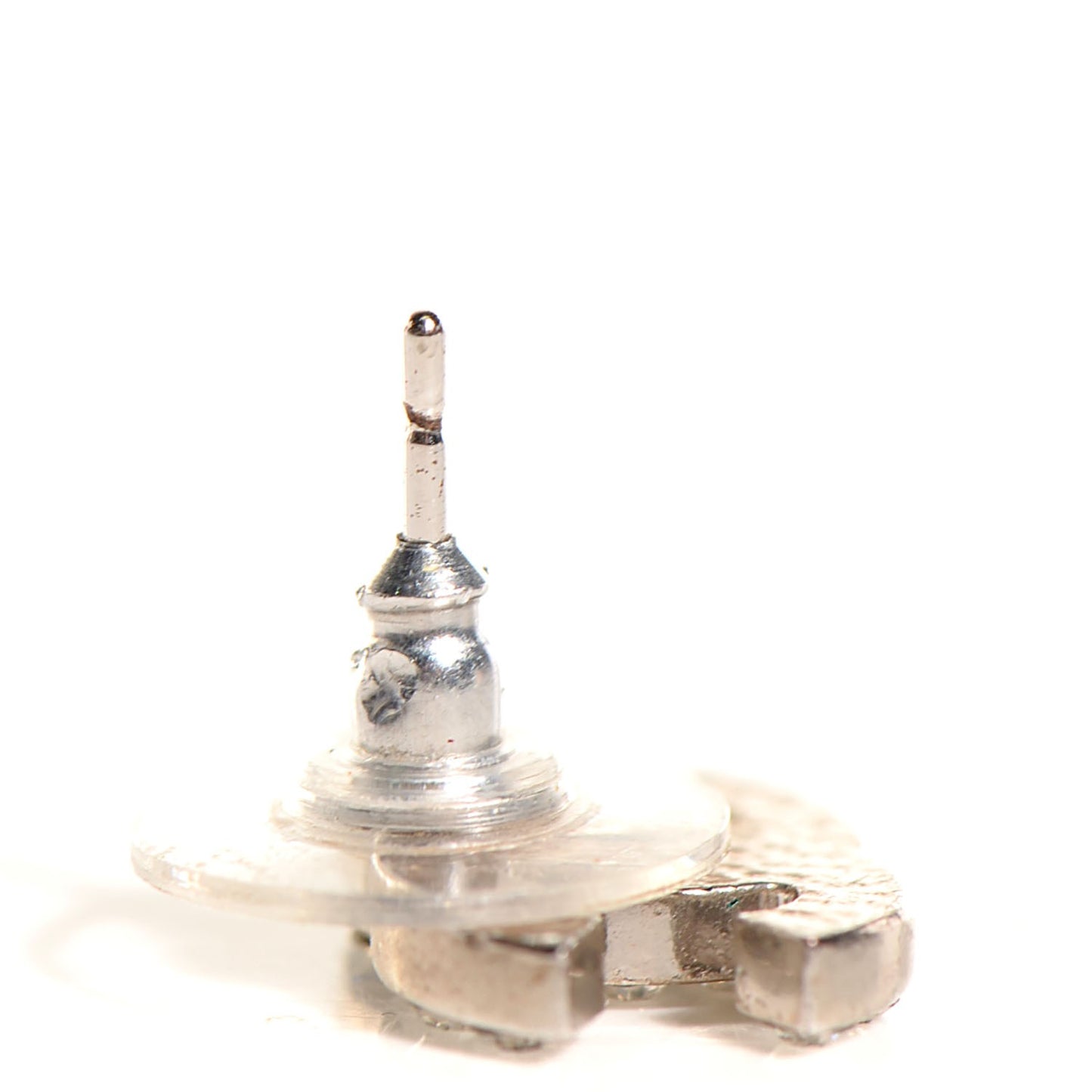 Crystal Timeless CC Earrings Silver