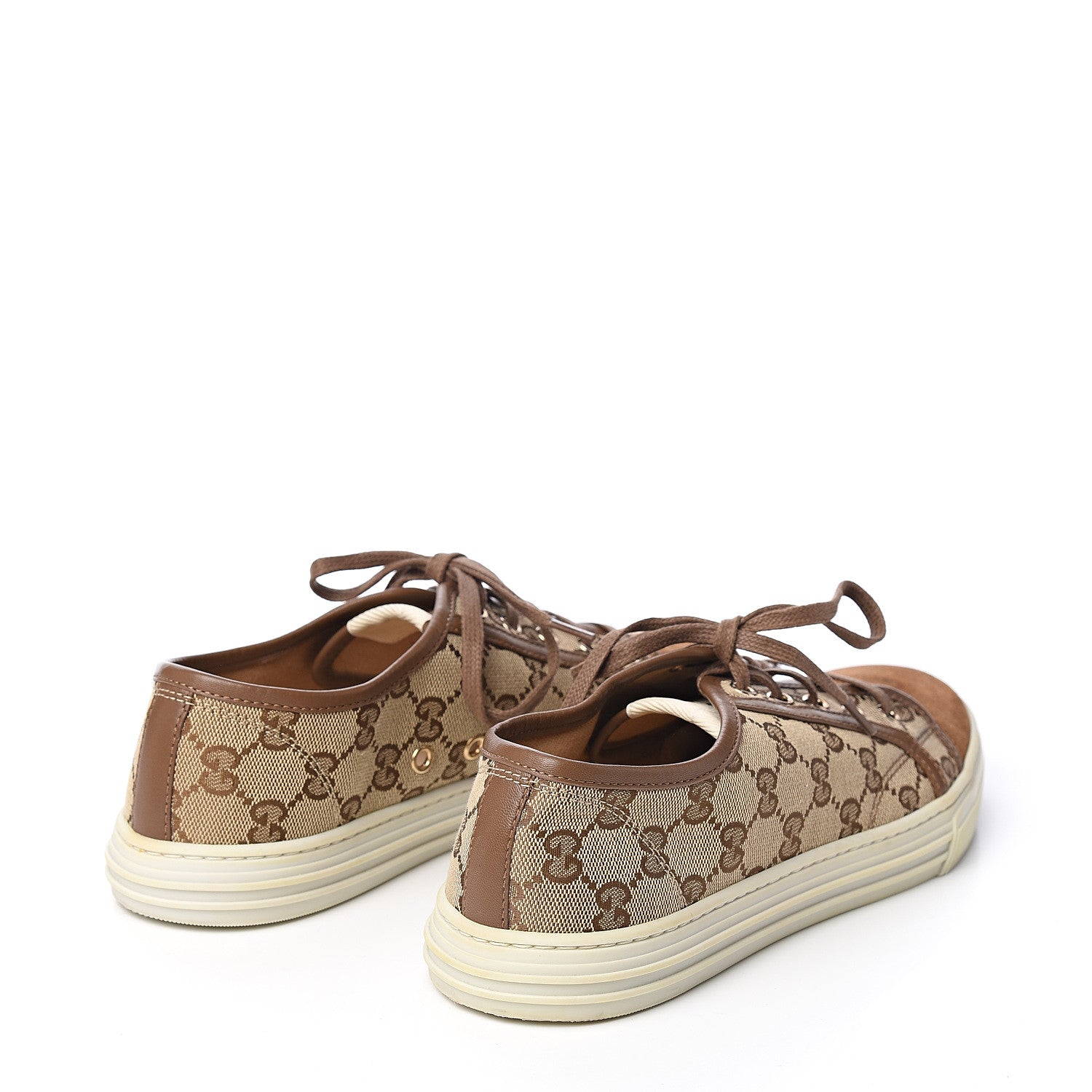 Gucci Monogram Sneakers 39.5 Brown 4 of 7