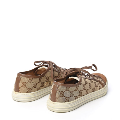 Gucci Monogram Sneakers 39.5 Brown 4 of 7