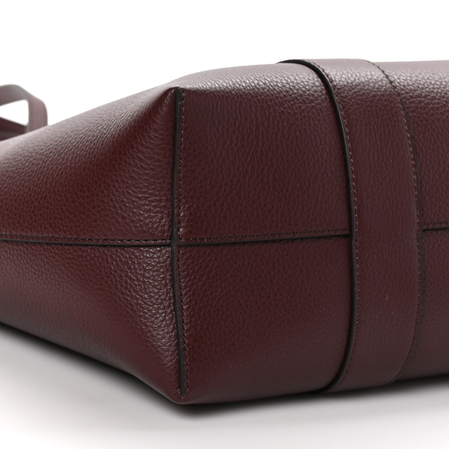Mulberry Small Classic Grain Bayswater Tote Burgundy Oxford Blue 8 of 9