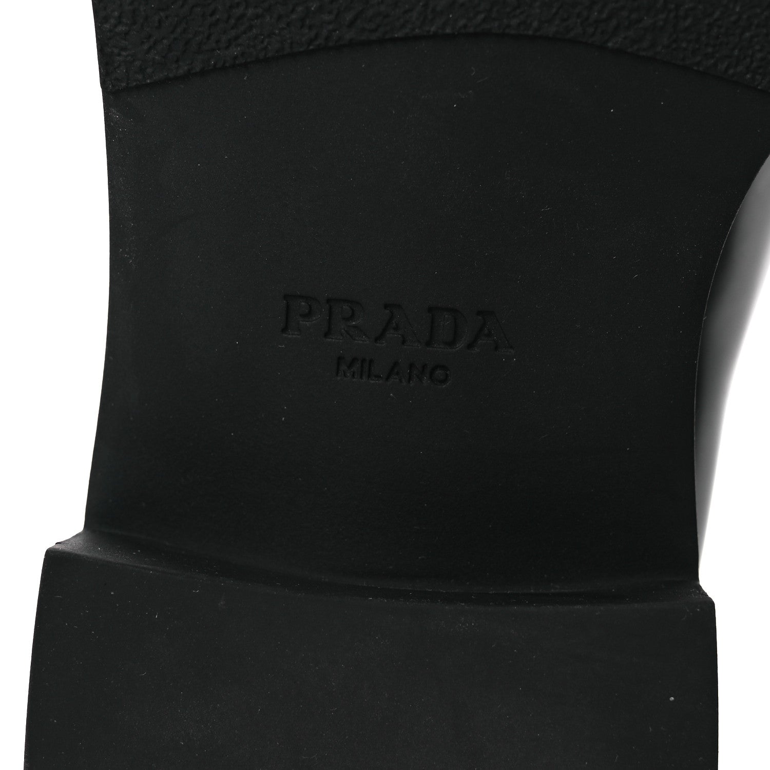Prada Spazzolato Metal Triangle Logo 50mm Loafers 36 Black 8 of 11