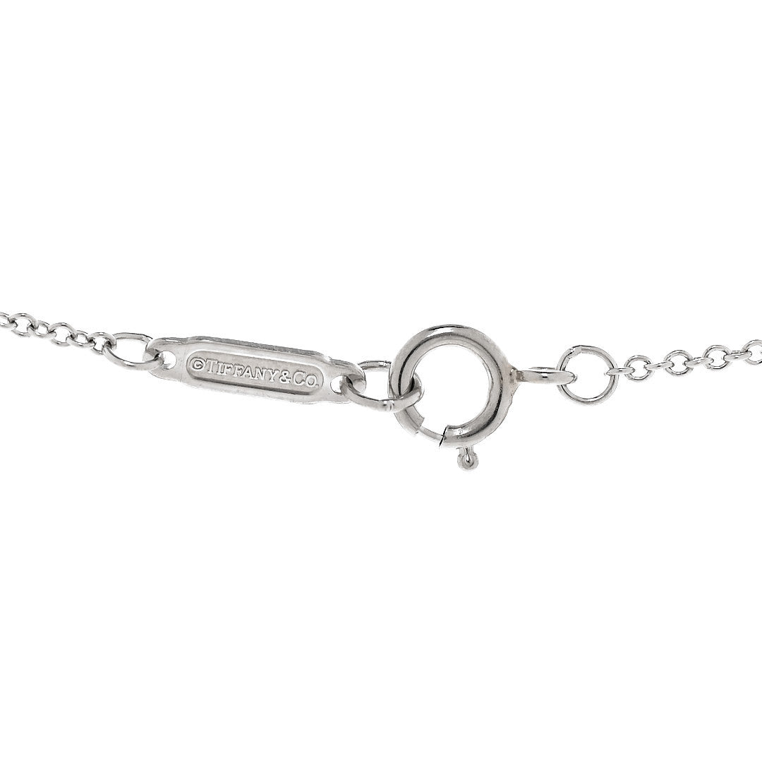 Tiffany Platinum Diamond .61ct Solitaire Pendant Necklace 4 of 6