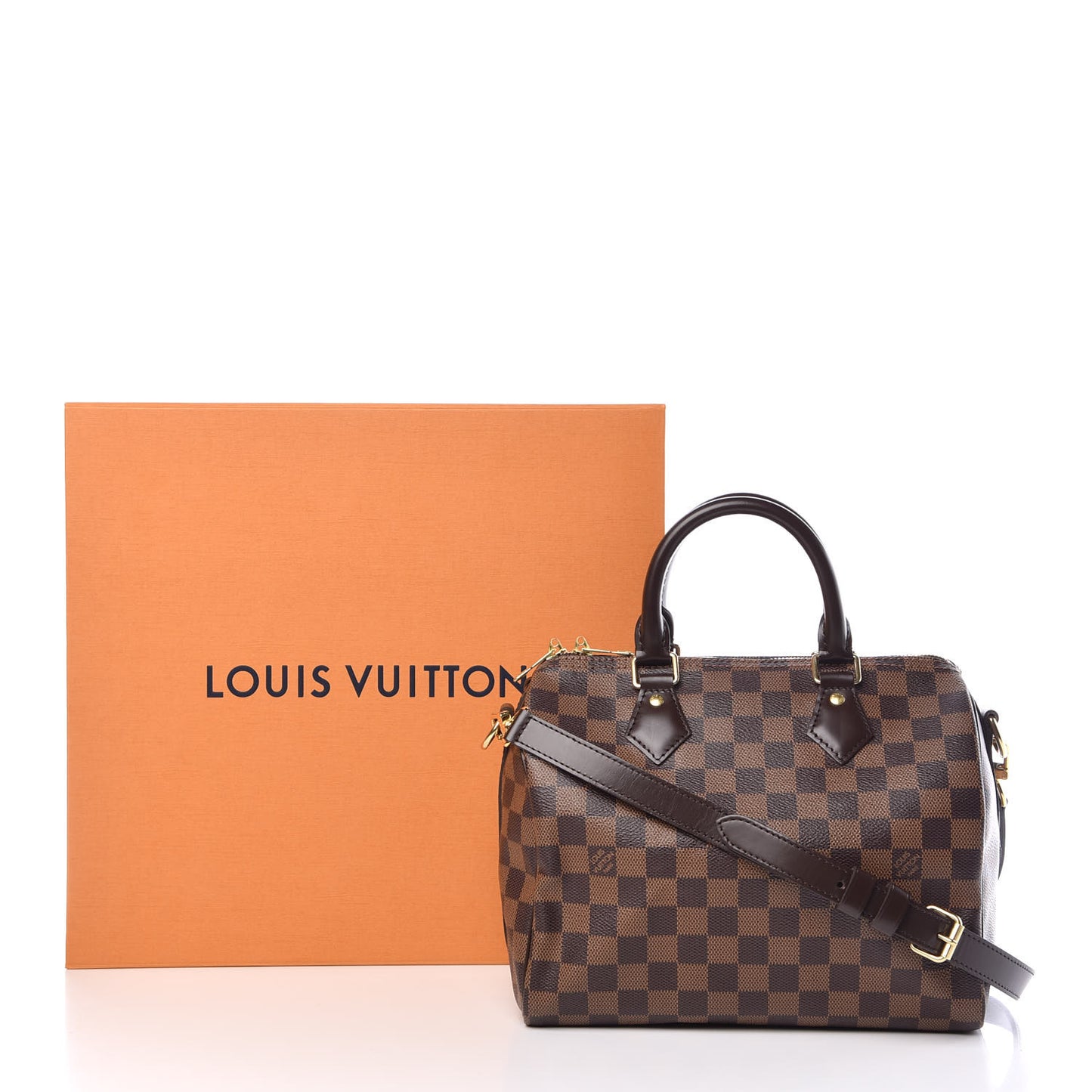 Damier Ebene Speedy Bandouliere 25