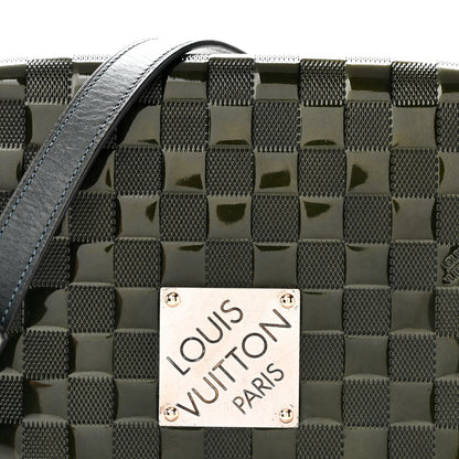 Louis Vuitton Damier Vernis Cabaret Bag Petrole Blue 7 of 11