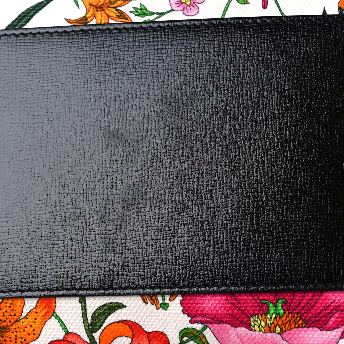 X GUCCI Canvas Azalea Calfskin Flora Logo Print Neo Classic Silver Hardware Medium City White Multicolor Black