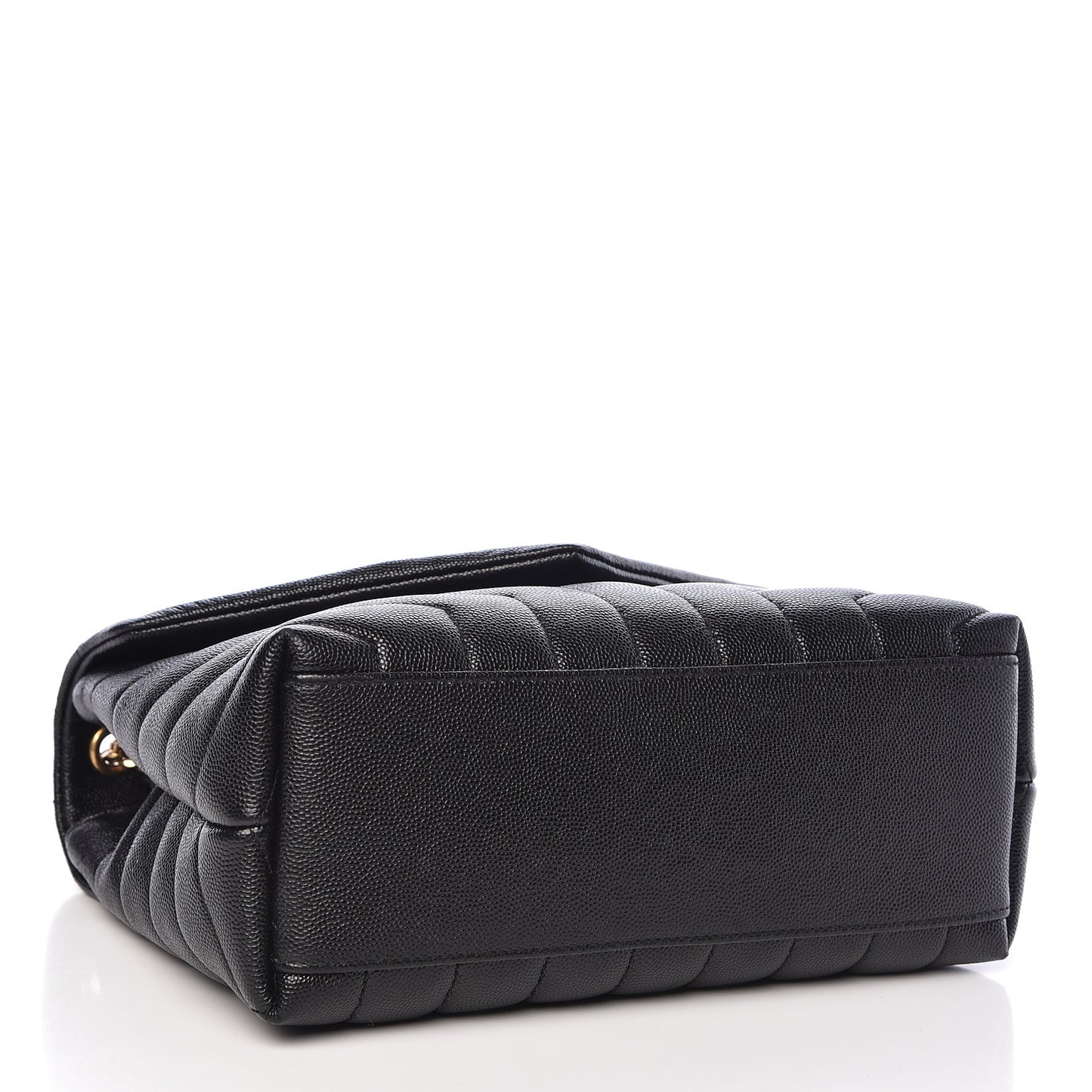 Grain de Poudre Calfskin Y Quilted Monogram Small Loulou Chain Satchel Black