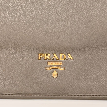 Prada Vitello Daino Flap Crossbody Argilla 7 of 9