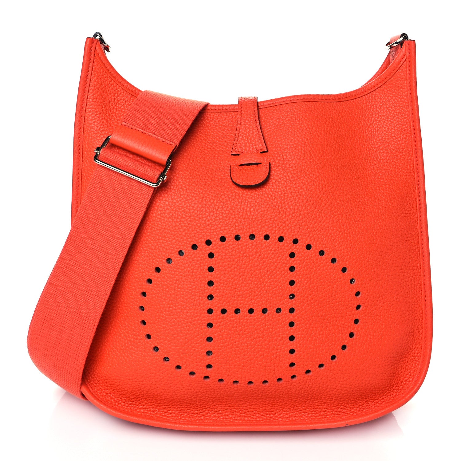 Hermes Taurillon Clemence Evelyne III PM Orange Poppy 1 of 10