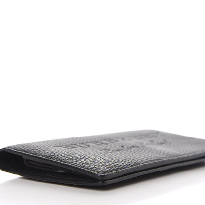 Burberry Calfskin Hastings Continental Wallet Black 7 of 8
