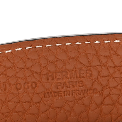 Hermes Box Togo 32mm H Belt 80 32 Black Gold 4 of 6