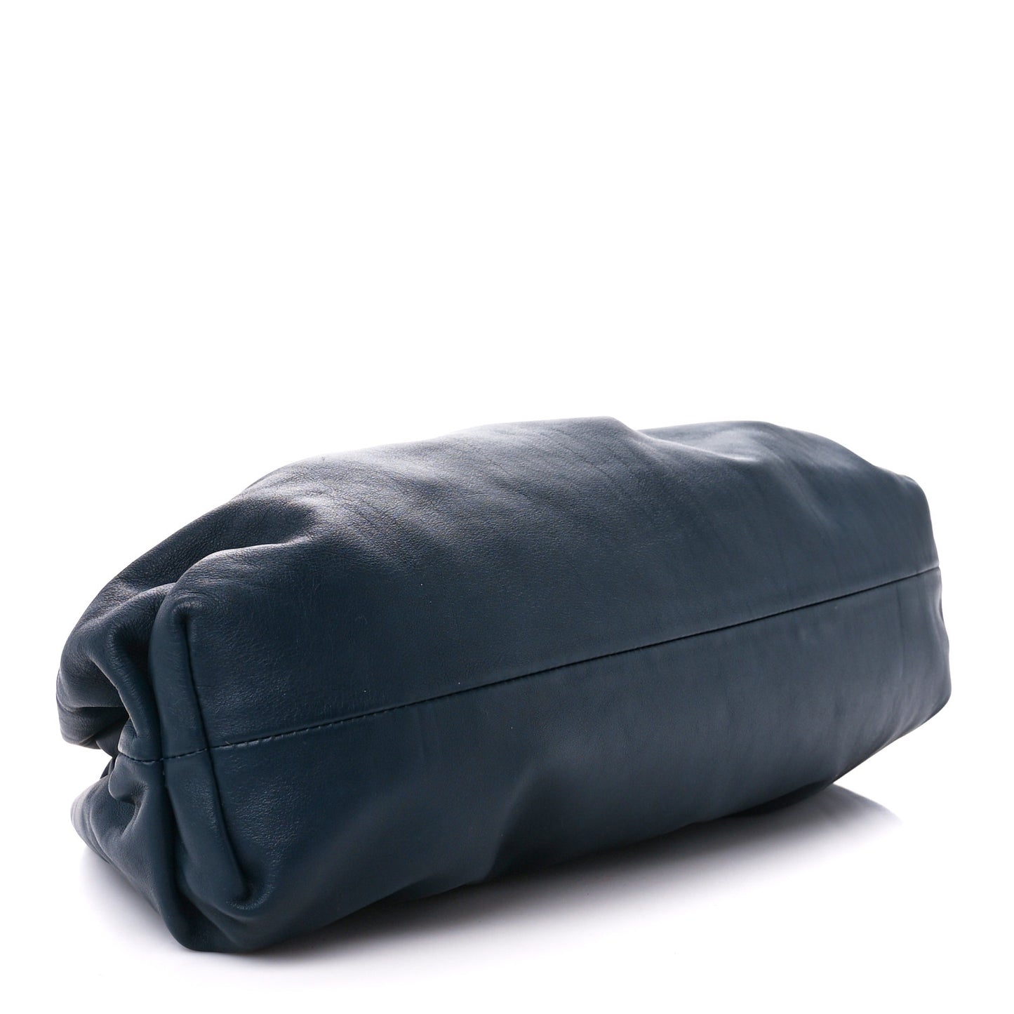 Smooth Butter Calf The Pouch Oversized Clutch Deep Blue