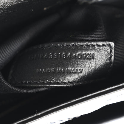 Saint Laurent Crinkled Calfskin Matelasse Monogram Medium Niki Chain Satchel Black 7 of 10