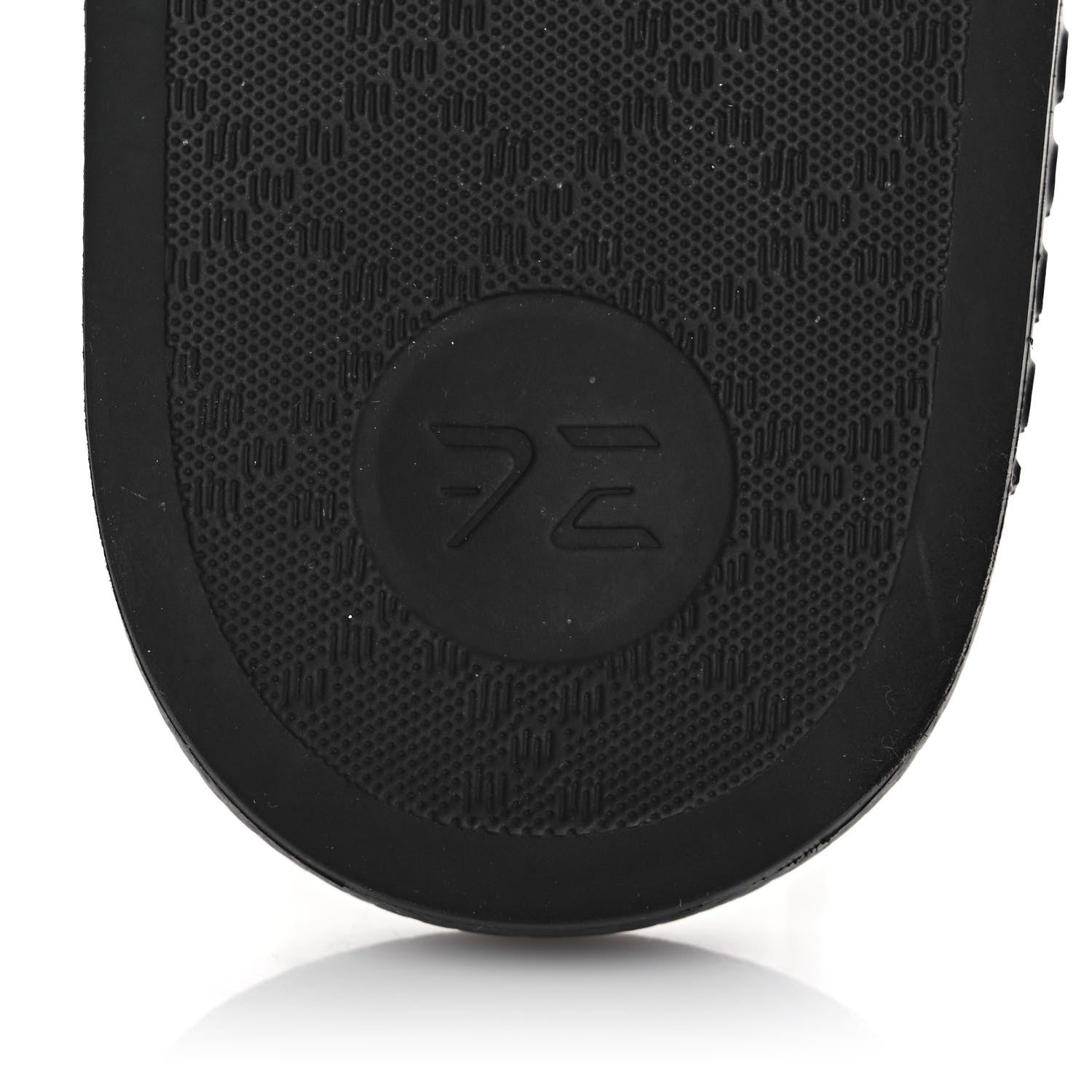 Gucci Rubber GG Monogram Perforated Womens Slide Sandals 39 Black 7 of 8