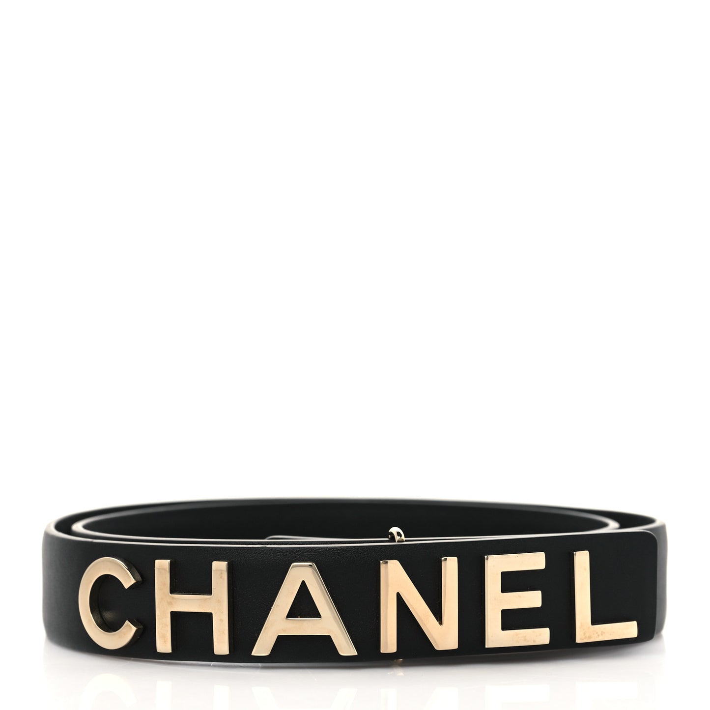 Calfskin Logo Belt 80 32 Black