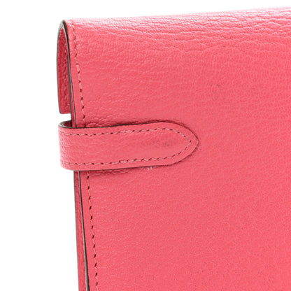 Hermes Chevre Mysore Kelly Longue Wallet Rose Lipstick 12 of 12