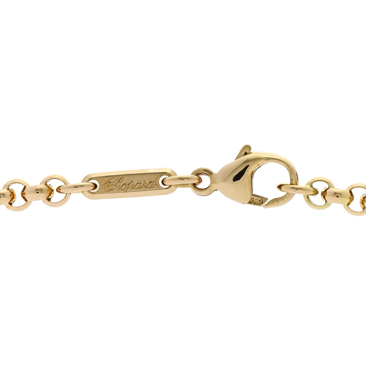18K Yellow Gold Diamond Happy Hearts Pave Necklace
